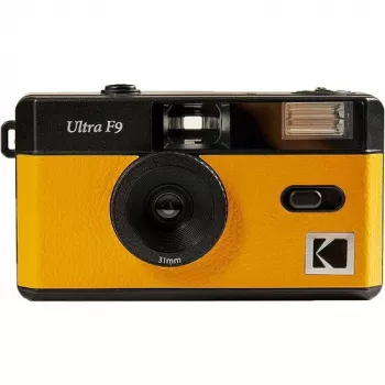 Kompakta filmu kamera Kodak F9 135 mm ISO 200-400 Melna Dzeltena