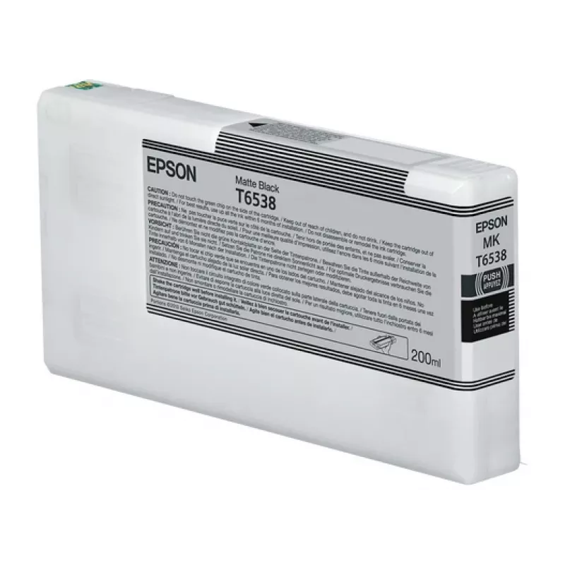 Tintes kasetne Epson C13T65380N matēta melna 200 ml oriģināla atsevišķs iepakojums