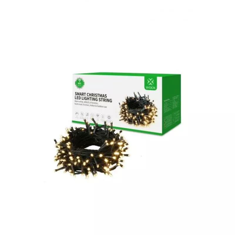 WOOX R5151 LED apgaismojuma virtene, 300 lūmeni, 8 režīmi, Google Assistant/Amazon Alexa, 20 m