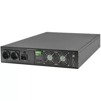 Qoltec nepārtrauktās barošanas avots AWARYJNY DO RACK 3KVA 3000W jaudas koeficients 1.0 LCD EPO USB on-LINE (3VA, 3000W, dubultās pārveidošanas online UPS), UPS