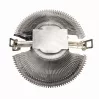 Gaisa dzesētājs Gembird CPU-HURACAN-X40 — 90 mm ventilators, 800–1600 RPM, LGA 775 atbalsts, caurspīdīgs