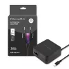 Qoltec 51027 Lādētājs | 65W | 5-20.3V | 2-3.25A | USB Type-C | PD