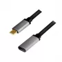 LogiLink USB kabelis USB 3.2 Gen 2 CUA0105 0,5 m USB C melns pelēks