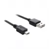 USB kabelis DeLOCK 85554 USB 2.0 2m USB A Mini-USB B Melns
