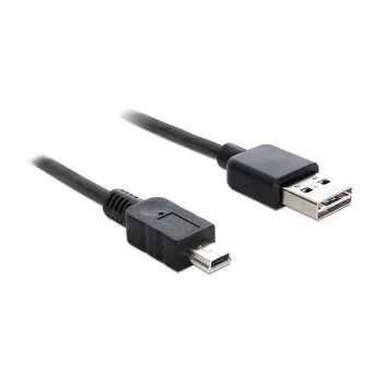 USB kabelis DeLOCK 85554 USB 2.0 2m USB A Mini-USB B Melns