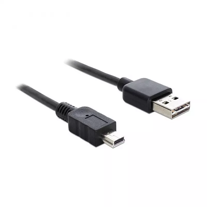 USB kabelis DeLOCK 85554 USB 2.0 2m USB A Mini-USB B Melns