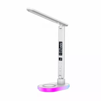 Galda lampa Hawk HW-LAMP03 balta RGB — regulējama LED galda lampa ar RGB apgaismojumu