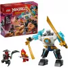 LEGO NINJAGO komplekts 71827 Zane kaujas tērpa mehs, 92 detaļas, 2 minifigūras, augstums 100 mm, vecumam 6+