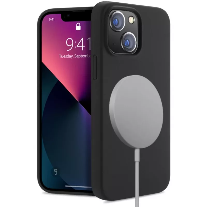StyleShell Shock, Phone Case Melns, iPhone 16 Plus, saderīgs ar MagSafe