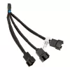 EK Water Blocks EK-kabelis Y veida sadalītājs 3x 4-pin PWM ventilatoram 10 cm