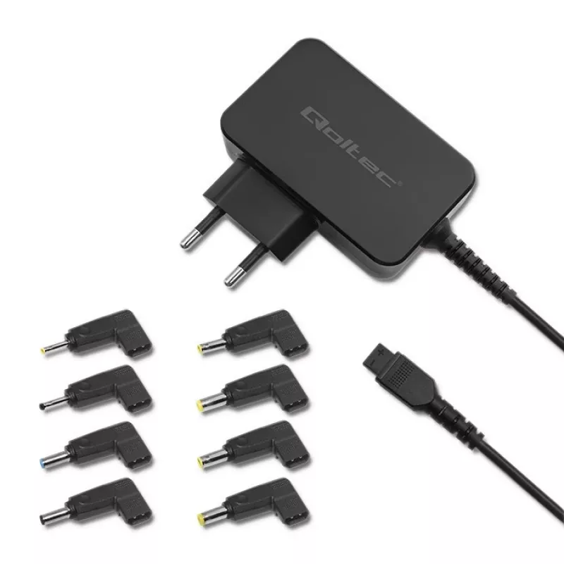 Qoltec 51025 barošanas adapteris/invertors iekštelpām Melns