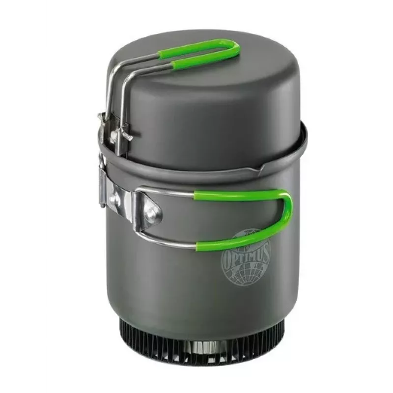 Optimus 8020707 kempinga trauku komplekts 0,95 L pelēks