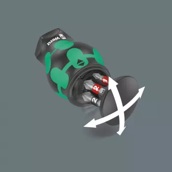 Wera Kraftform compact Stubby Magazin 2 Multi-bit skrūvgriezis Taisnais skrūvgriezis