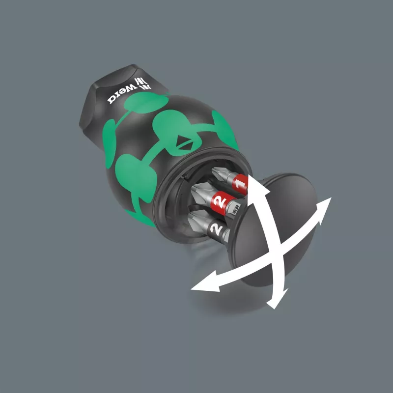 Wera Kraftform compact Stubby Magazin 2 Multi-bit skrūvgriezis Taisnais skrūvgriezis