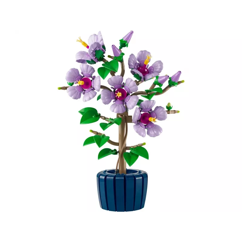 LEGO botāniskais komplekts Hibiscus Flower 10372 – 660 detaļas, vitrīnas modelis, 250×360×130 mm