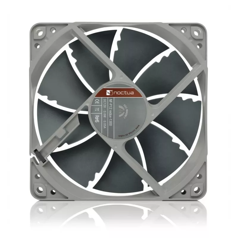 Noctua NF-P12 redux-1300 120 mm korpusa ventilators, pelēks