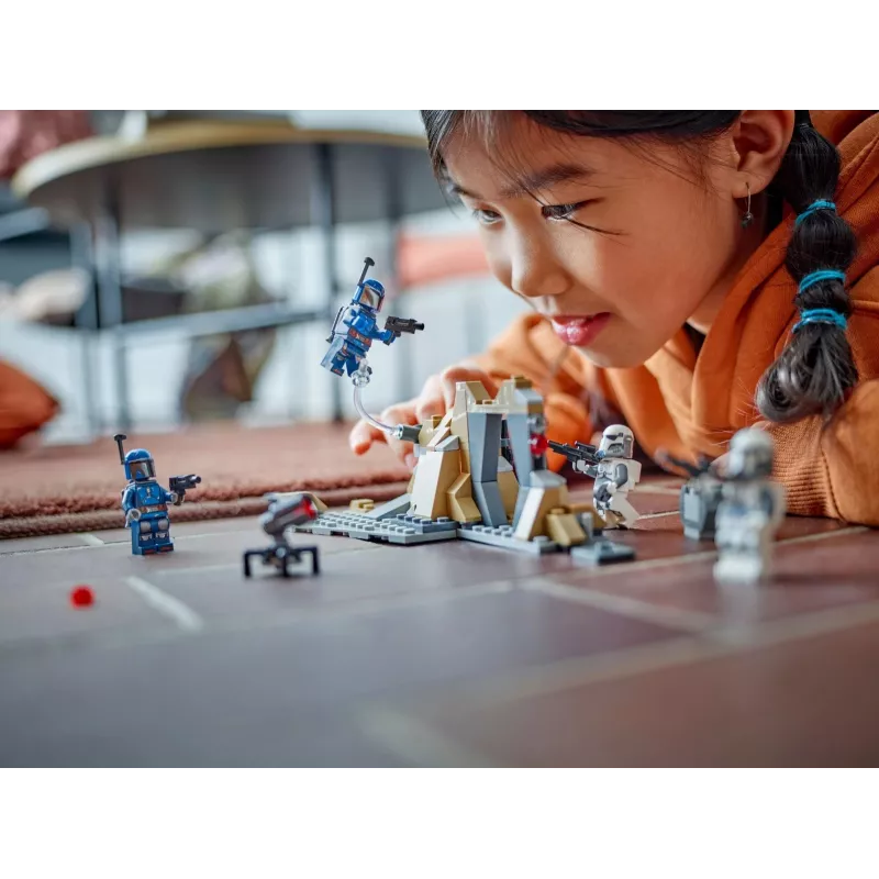 Konstruktors LEGO Star Wars Ambush on Mandalore Battle Pack 75373 — 4 minifigūras, 109 detaļas, vecums 6+