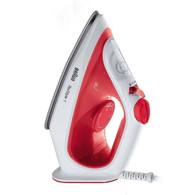 Braun si 1019 rd tvaika gludeklis ar nelīpošu zoli, 1900 W, sarkans