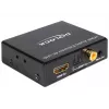HDMI stereo / 5.1 kanālu audio ekstraktors 4K, adapteris melns