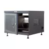 Statīva plaukts TECHLY 367652 kabeļu organizators ar 3M līmējošu stiprinājumu, tērauds, 550×550×410 mm, melns
