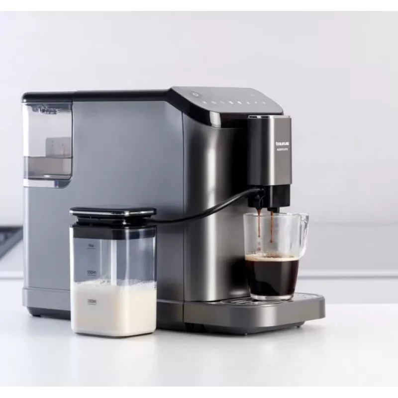 Espresso automāts Taurus Accento Latte, pilnībā automātisks, iebūvēta dzirnaviņa, 1,5 L ūdens tvertne, kafijas pupiņu ievade