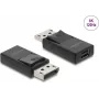 DELOCK DisplayPort uz Mini DisplayPort adapteris 8K ar HDR un HDCP atbalstu, vienas vienības USB kabelis