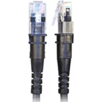 PatchSee ThinPATCH - komutācijas kabelis - RJ-45 (V) uz RJ-45 (V) - 2,7 m - 4,9 mm - FTP - CAT 6a - IEEE 802,3at - ekranēts, bez halogēniem - melns (TP-6A-F/9)