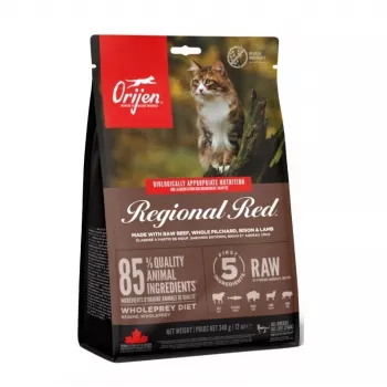 ORIJEN Regional Sarkans Cat - sausā kaķu barība - 340 g