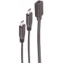 USB kabelis ShiverPeaks BS13-20020 USB 2.0 0,3 m 2x USB C Melns