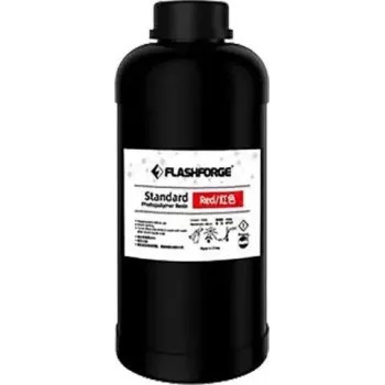 3D drukas UV/LCD standarta sarkanā sveķu viela 1 L Flashforge 405 nm