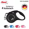 Flexi New CLASSIC 5 m melna suņa izvelkamā saite