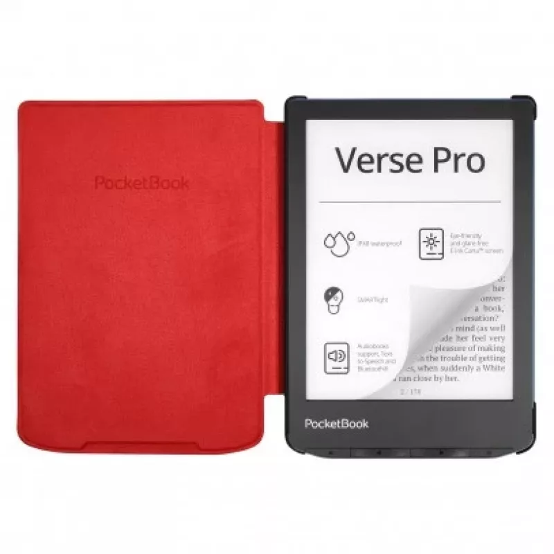 PocketBook H-S-634-R-WW e-grāmatu lasītāja futrālis Vāks Sarkans 15,2 cm 6 collas