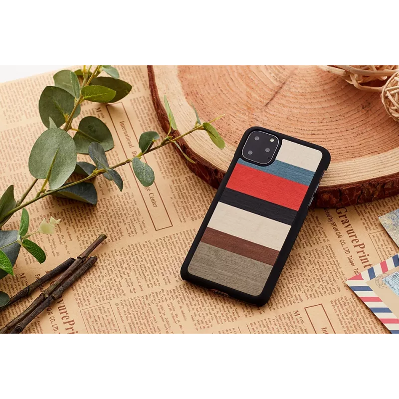 viedtālruņa maciņš man and wood iPhone 11 Pro — corallina Melns