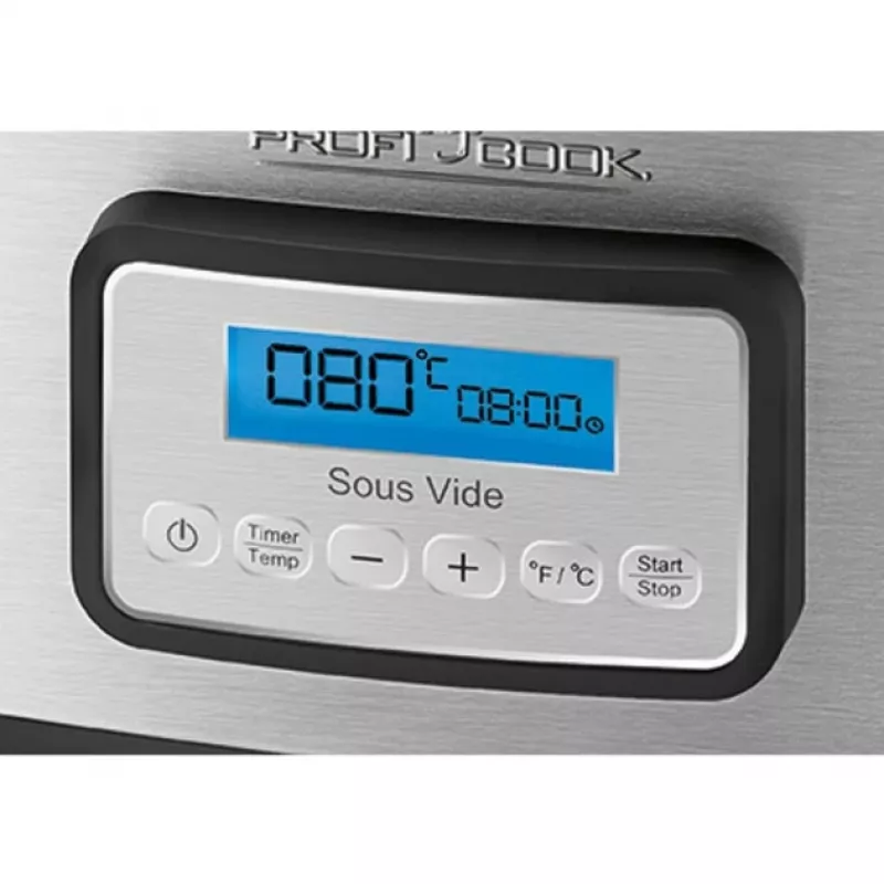 ProfiCook PC-SV 1112 8 L 520 W Melns, nerūsējošais tērauds