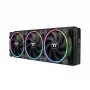 120mm THERMALTAKE TS120 EX RGB korpusa ventilators, 3 gab. iepakojumā, melns