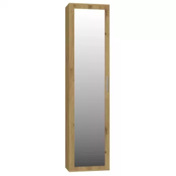 Skapis Top e Shop DUO SZAFKA ARTISAN – ozolkrāsas rāmis, 2 plaukti, 1 durvis, 500×350×1800 mm