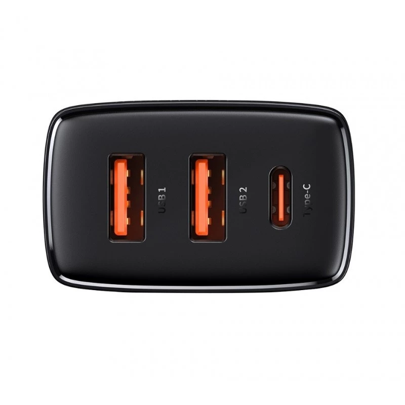 Baseus 30 W USB lādētājs QC PD3.0 Type C PD ātra uzlāde, ātrs tālruņa lādētājs iPhone 17 16 15 14 13 12 Pro Max Xiaomi Samsung