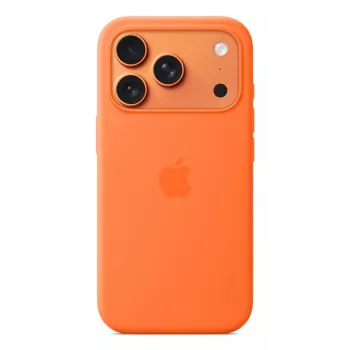 Silikona maciņš Apple iPhone 17 Pro MagSafe oranžs