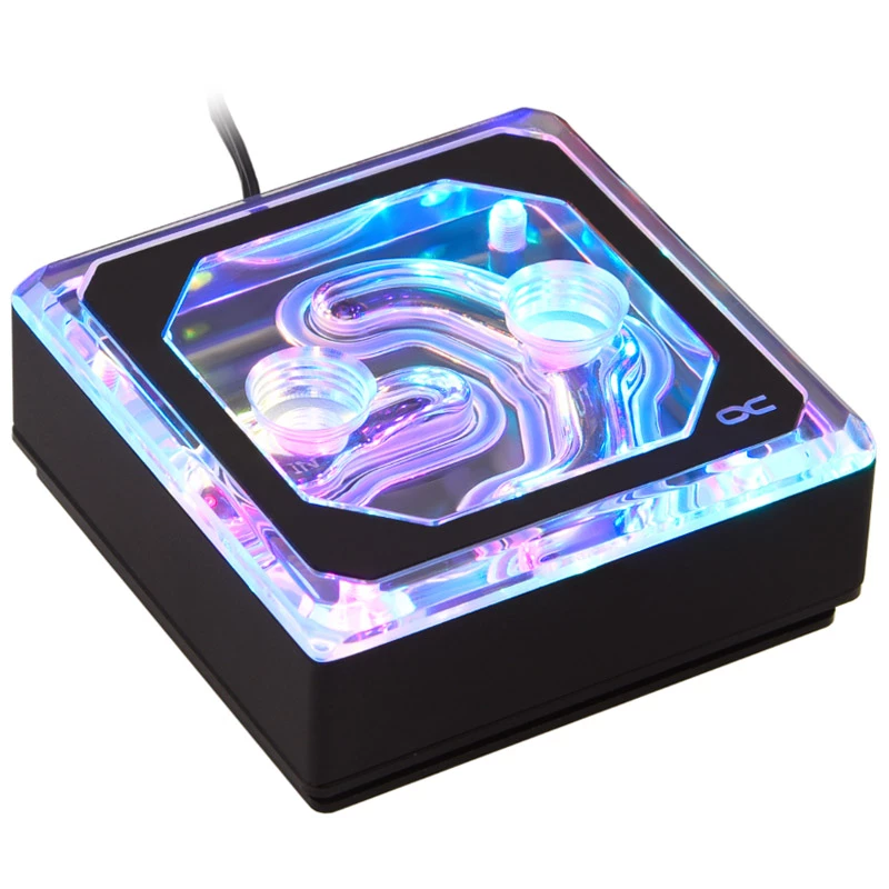 Alphacool 11992 - ūdens bloks - Acetal - akrils - Alumīnijs - Misiņš - Varš - Niķelis - Nerūsējošais tērauds - Melns - Caurspīdīgs - 1/4 - 60 °C - 0,8 bar (11992)