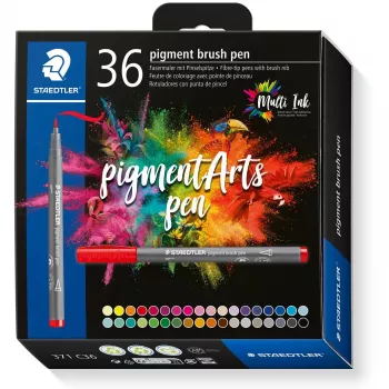 Otas pildspalvas Staedtler Pigment Arts 36 krāsas