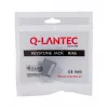 Keystone ligzda A-LAN MKB-U6-1 — RJ45 U/UTP Cat6, 22/26 AWG, melns/balts ABS korpuss
