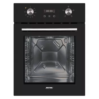 Iebūvējamā elektriskā cepeškrāsns MPM MPM-45-BO-23C, 50 L, 220–240 V, 2000 W, skārien- un rotācijas vadība, melna