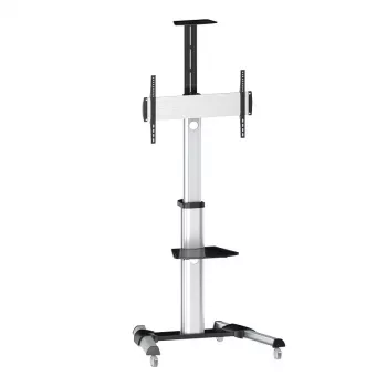 LogiLink BP0025 Multivides ratiņi/statīvs balts plakanam ekrānam