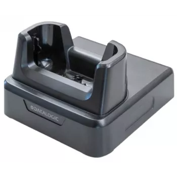 Datalogic vienas vietas uzlādes dokstacija, tikai uzlādei, nepieciešams: USB-C kabelis/94ACC0327 & strāvas sienas adapteris/94ACC0383, uzlādei bez gumijas uzmavas nepieciešams adapteris priekš