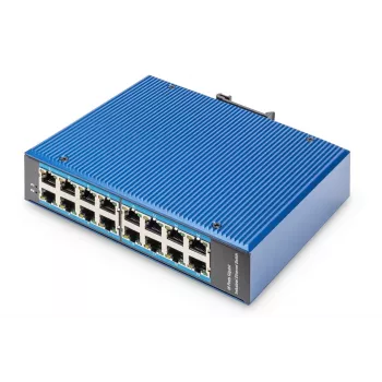Digitus 16 portu Gigabit Ethernet tīkla slēdzis, rūpniecisks, nepārvaldīts