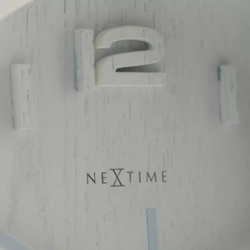 NeXtime klok 5192wi Wood Wood Small 22x20 cm, sienas, balts