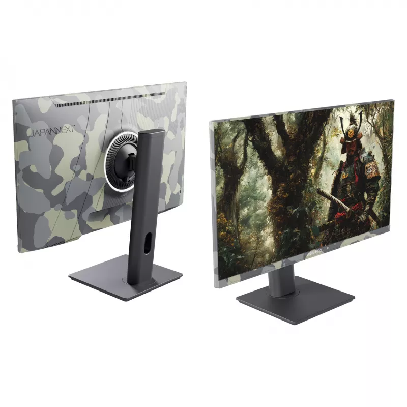 JAPANNEXT JN-IPS238FHD200F-HSP-CAMO datora monitors 61 cm (24 collas) 1920 x 1080 pikseļi Full HD LCD melns