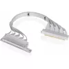 Thermaltake PCI-E 4.0 Dual 90 grādu rizera kabelis, 40 cm, balts (AC-077-CO6OTN-C1)