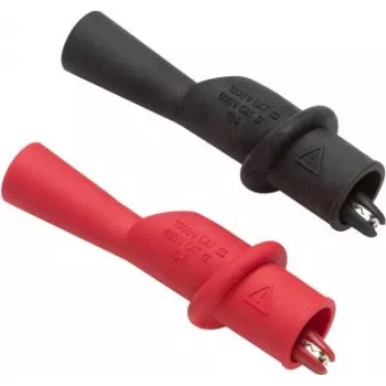 Fluke safety-Grabber Clip Set Socket 2 mm CAT IV 600 V, CAT III 1000 V Sarkans, Melns AC175 (4101772)