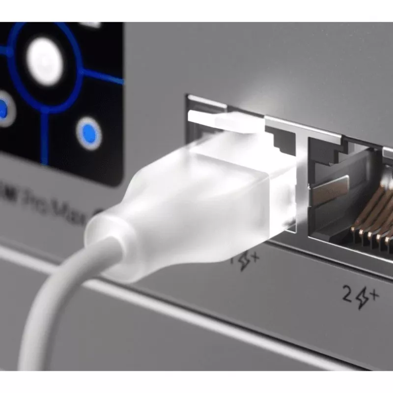Ubiquiti UACC-Cable-Patch-EL-0.15M-W tīkla kabelis, caurspīdīgs, balts, Cat6